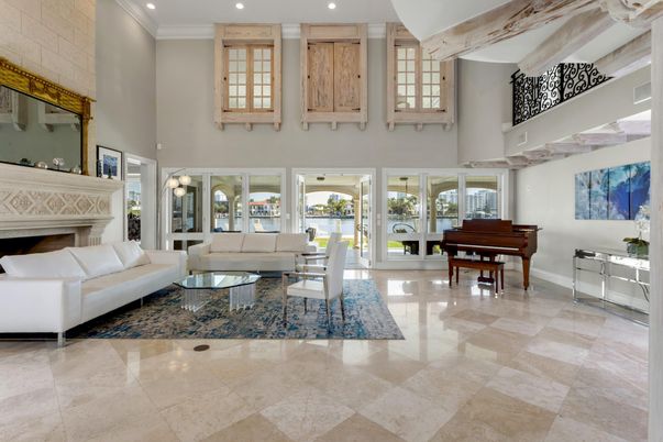 Fireplace, Interior, Living room, Piano, Recessed Lighting