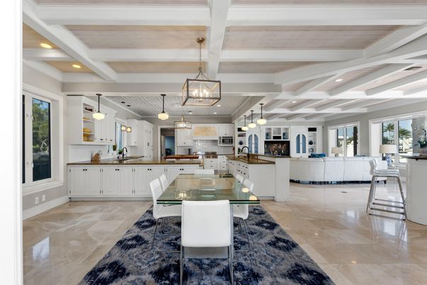 Dining room, Interior, Kitchen, Living room, Pendant Lights, Recessed Lighting