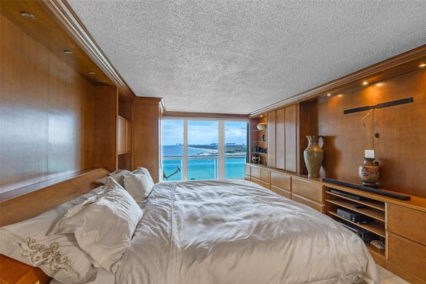 Bedroom, Interior, Water, Wooden Walls