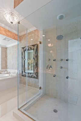 Bathroom, Glass Shower, Interior