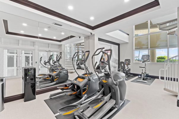 Fitness Equipment, Gym, Interior, Recessed Lighting