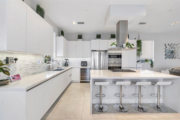 Interior, Kitchen, Recessed Lighting, Stainless Steel Appliances