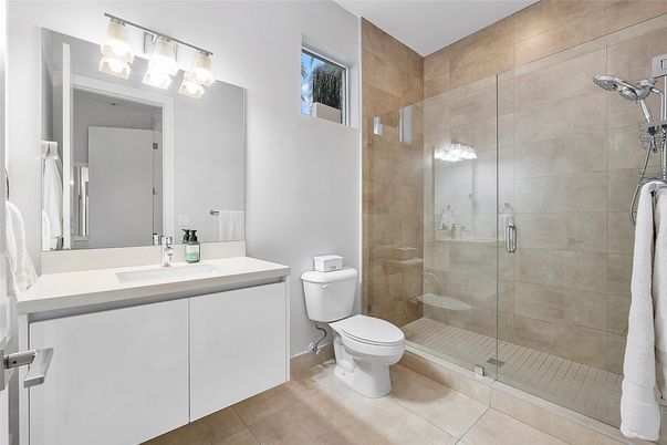 Bathroom, Glass Shower, Interior