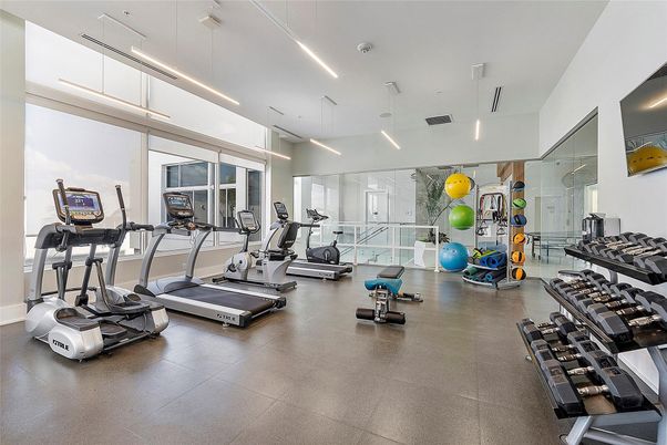 Fitness Equipment, Gym, Interior, Pendant Lights, Recessed Lighting