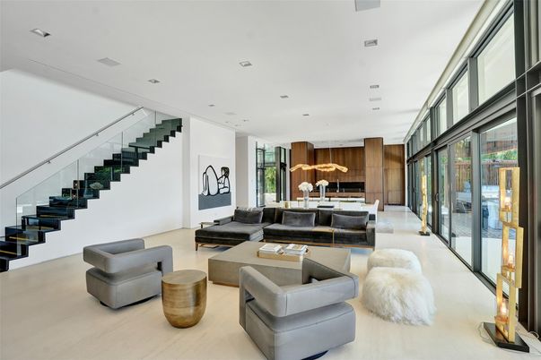 Interior, Living room, Recessed Lighting