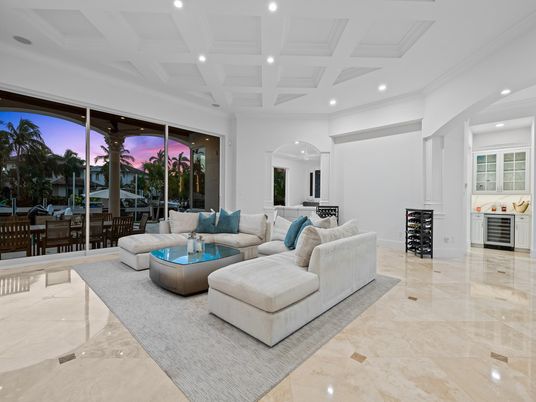 Interior, Living room, Recessed Lighting