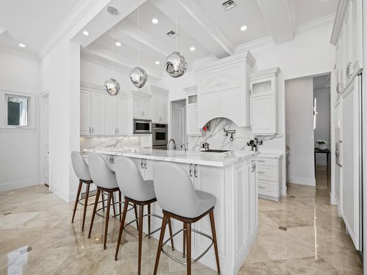 Interior, Kitchen, Pendant Lights, Recessed Lighting, Stainless Steel Appliances