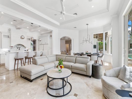 Dining room, Interior, Kitchen, Living room, Pendant Lights, Recessed Lighting