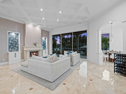 Fireplace, Interior, Living room, Pendant Lights, Recessed Lighting