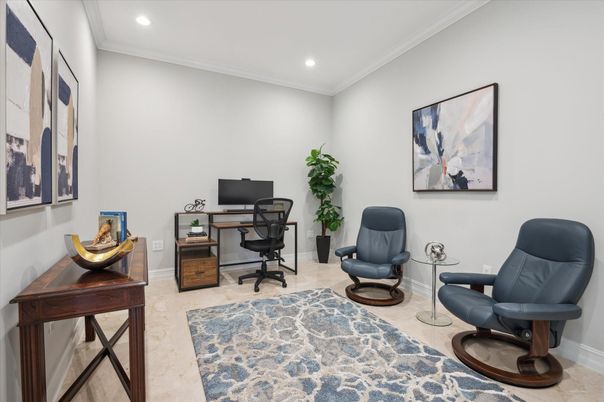 Home Office, Interior, Recessed Lighting