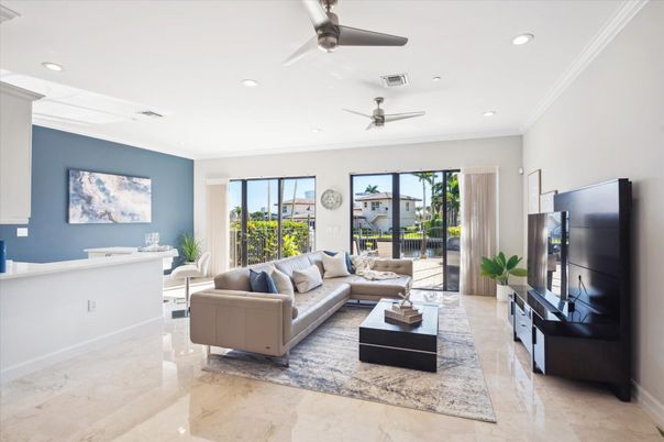 Interior, Living room, Recessed Lighting