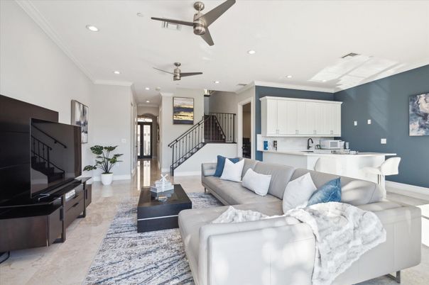 Interior, Kitchen, Living room, Recessed Lighting