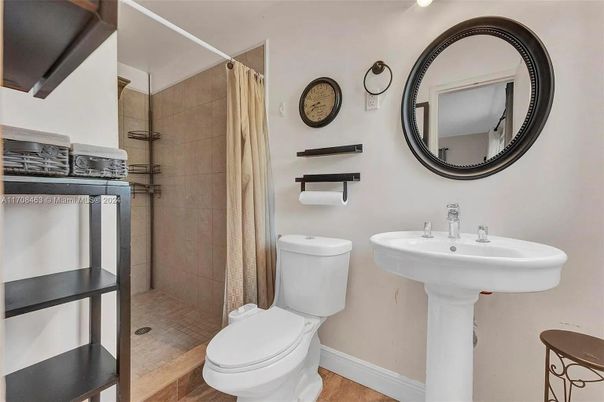 Bathroom, Dual Sink Vanities, Interior, Wood Texture Flooring