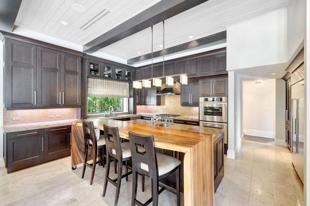 Interior, Kitchen, Pendant Lights, Recessed Lighting, Stainless Steel Appliances
