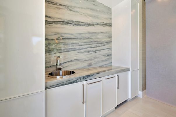 Interior, Kitchen, Marble Walls