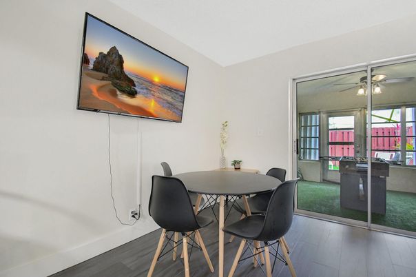 Dining room, Interior, Wood Texture Flooring