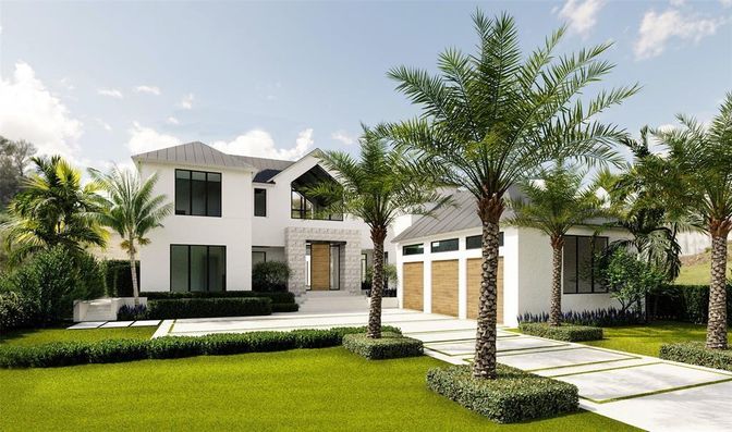 Attached, Backyard, Exterior, Facade, Modern