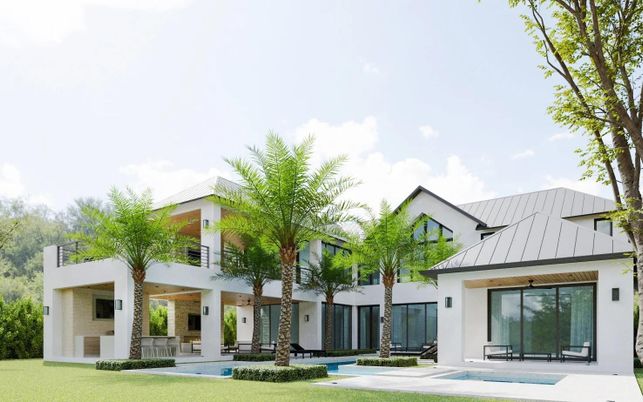 Backyard, Exterior, Facade, Modern