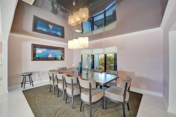Dining room, Interior, Pendant Lights