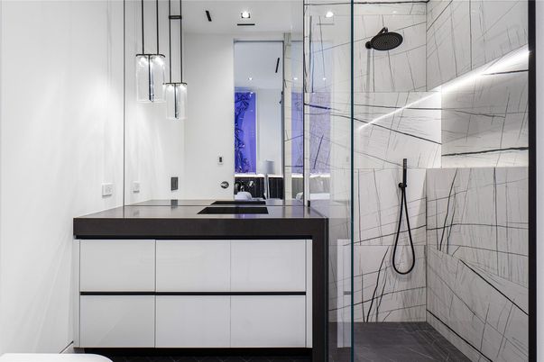 Bathroom, Interior, Pendant Lights, Recessed Lighting