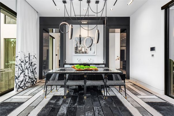 Dining room, Interior, Pendant Lights, Recessed Lighting
