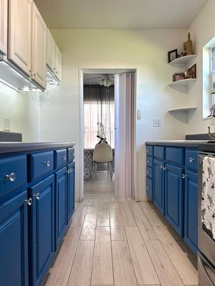 Interior, Kitchen, Wood Texture Flooring