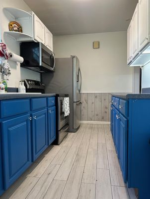 Interior, Kitchen, Wood Texture Flooring