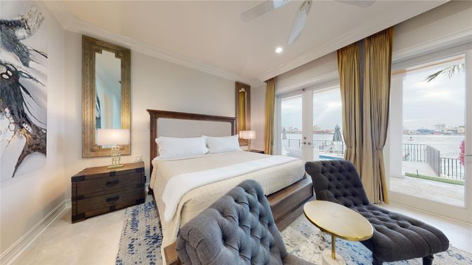 Bedroom, Interior, Recessed Lighting, Water
