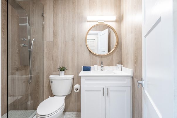 Bathroom, Glass Shower, Interior