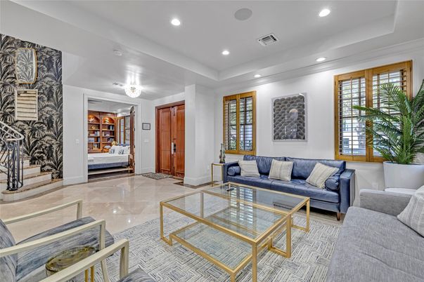 Interior, Living room, Recessed Lighting