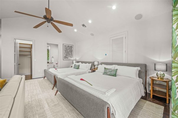 Bedroom, Interior, Recessed Lighting