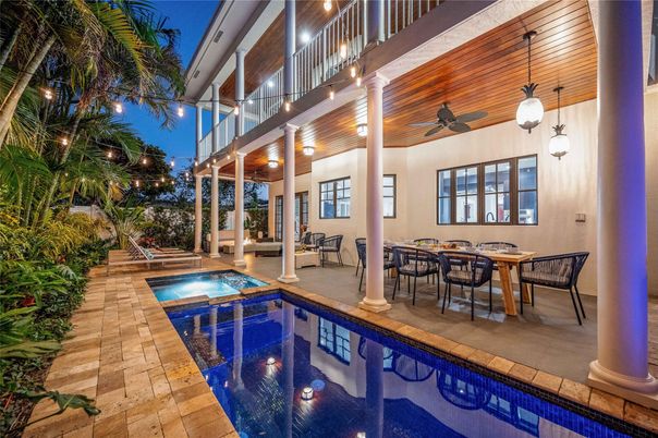 Exterior, Pendant Lights, Pool