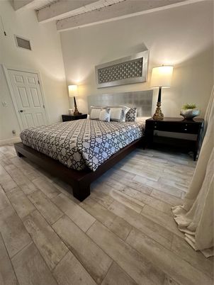 Bedroom, Interior, Wood Texture Flooring