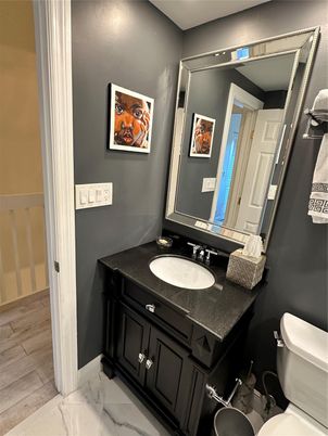 Bathroom, Interior, Marble, Wood Texture Flooring