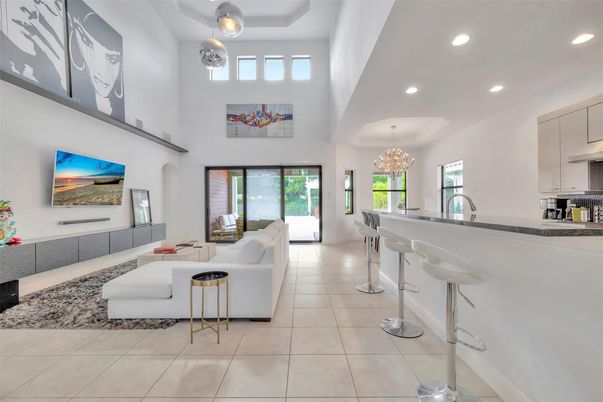 Chandelier, Interior, Kitchen, Living room, Recessed Lighting
