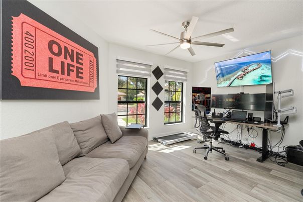 Home Office, Interior, Wood Texture Flooring