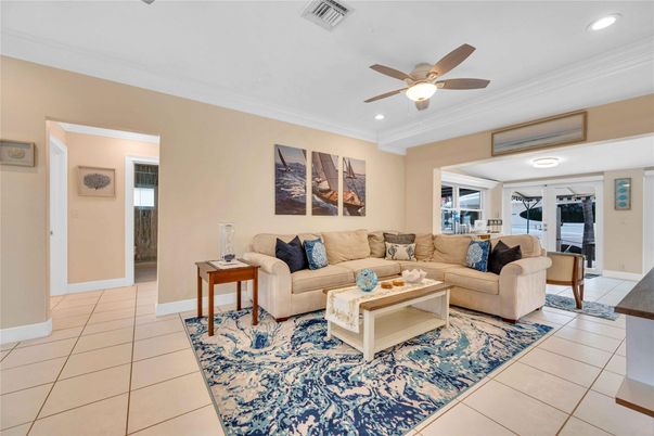 Interior, Living room, Recessed Lighting