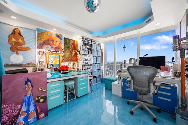 Home Office, Interior, Recessed Lighting