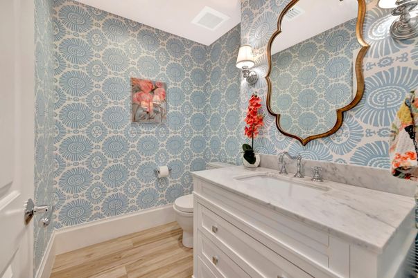 Bathroom, Interior, Wood Texture Flooring