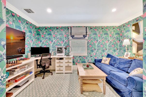 Home Office, Interior, Recessed Lighting