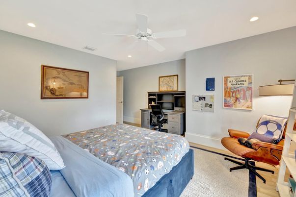 Bedroom, Home Office, Interior, Recessed Lighting