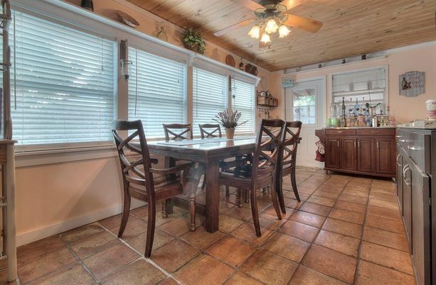 Dining room, Interior, Wooden Ceilings