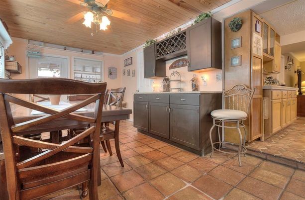 Dining room, Interior, Wooden Ceilings