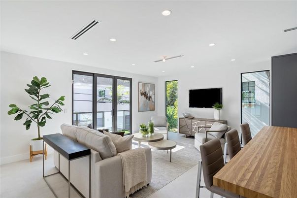 Dining room, Interior, Living room, Recessed Lighting