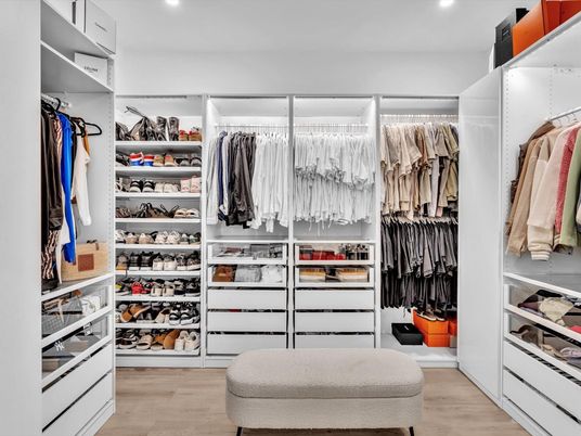 Interior, Recessed Lighting, Walk-in Closets, Wood Texture Flooring