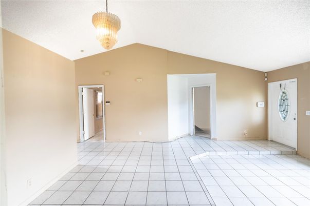 Chandelier, Empty room, Interior