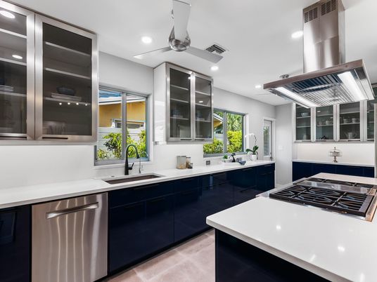 Interior, Kitchen, Recessed Lighting, Stainless Steel Appliances