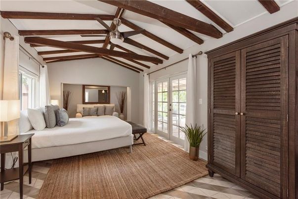 Bedroom, Interior, Wooden Beams