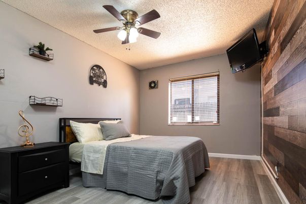 Bedroom, Interior, Wood Texture Flooring