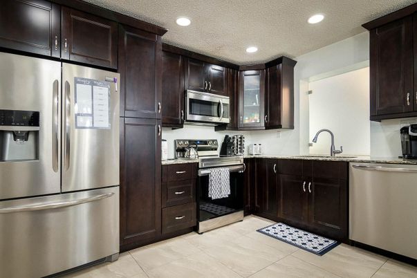 Interior, Kitchen, Recessed Lighting, Stainless Steel Appliances